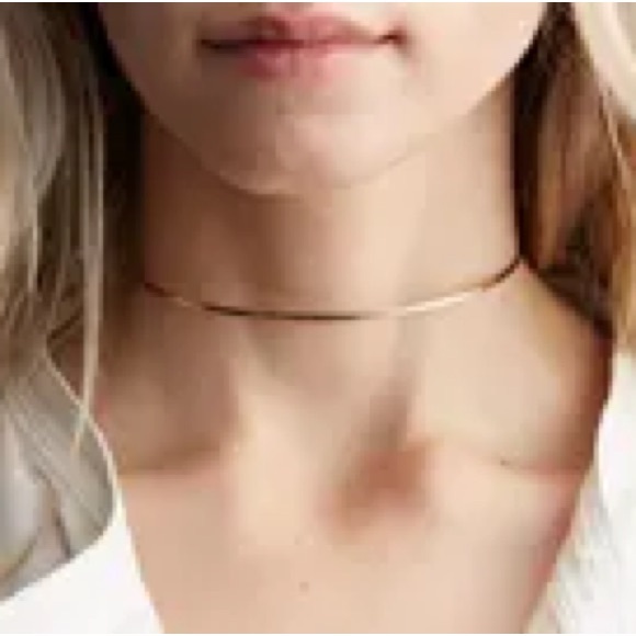 Dainty Rose Gold Choker Necklace - Picture 1 of 5